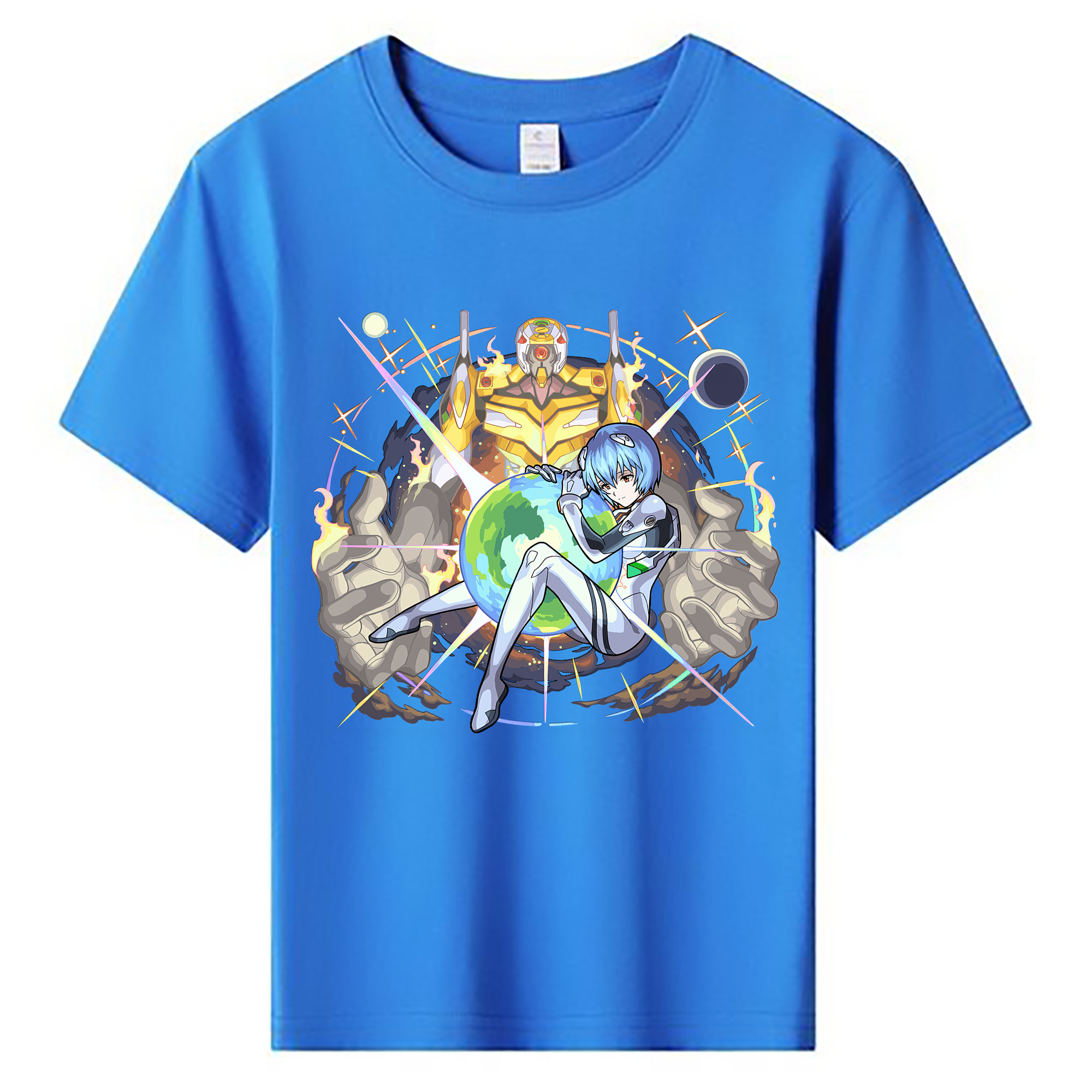 （画像用） EVA 新世紀エヴァンゲリオン 綿100％キッズTシャツ（フロントプリント）